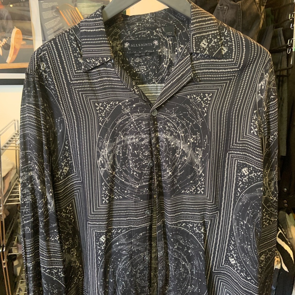 Steel’s astral print